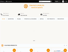 Tablet Screenshot of franceperles.com
